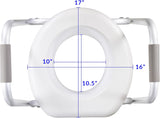 Raised Toilet Seat with Safety Frame PCP Mobility