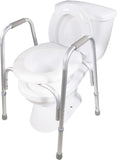 Raised Toilet Seat with Safety Frame PCP Mobility