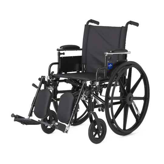 Lightweight Manual Wheelchair with Elevating Leg Rests by Medline for ...